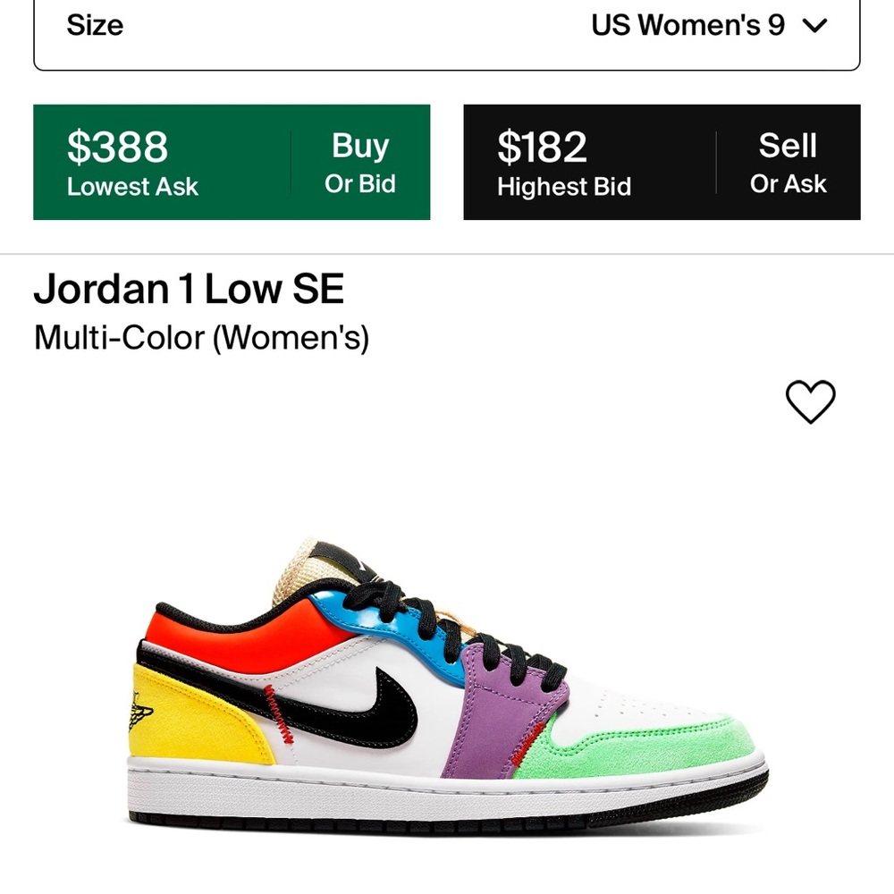 Women Jordan 1 Low ‘Lightbulb’